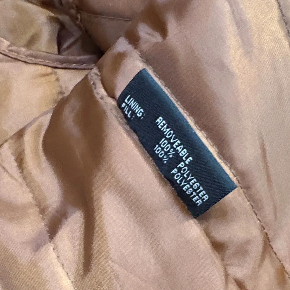 Men's Tan Leather Bomber Jacket - Picture 9 of 10